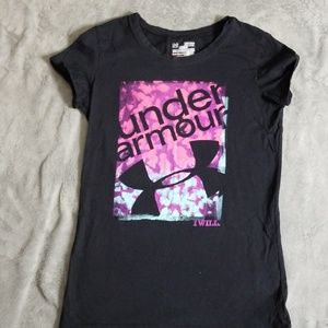 UNDER ARMOUR PASTEL PINK PURPLE & MINT TEE SHIRT